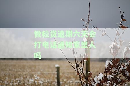 微粒贷逾期四天是否会联系家人？