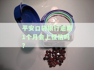 平安口袋银行逾期1个月会上征信吗?