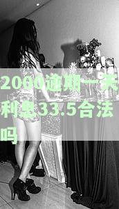 2000逾期一天利息33.5合法吗-逾期2000一天利息是多少钱