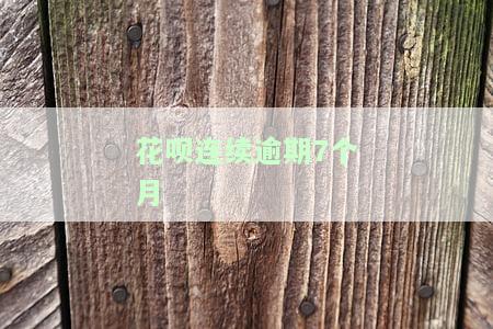 花呗连续逾期7个月会怎样，警惕！花呗连续逾期7个月可能带来的严重后果