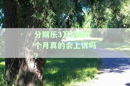 分期乐欠款3000多逾期两个月会如何？可能面临起诉风险！