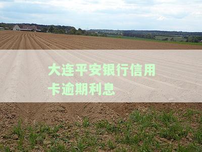 平安银行信用卡20000逾期一周利息多少？