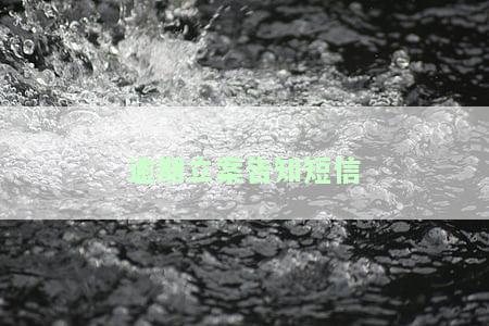 逾期立案告知短信模板：如何撰写及示例图片