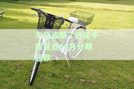 车贷逾期了还能不能60月分期还款呢，车贷逾期后，是否可以申请60个月的期分期还款？