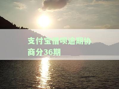 支付宝借呗逾期协商还款，如何与支付宝借呗进行逾期协商还款？