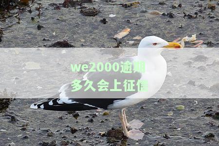 WE2000逾期几天会通知家人？逾期多久会打家里电话？
