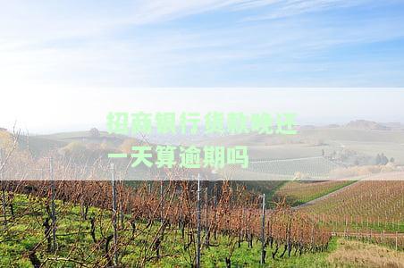 招商银行货款晚还一天算逾期吗-招商银行货款晚还一天算逾期吗怎么办