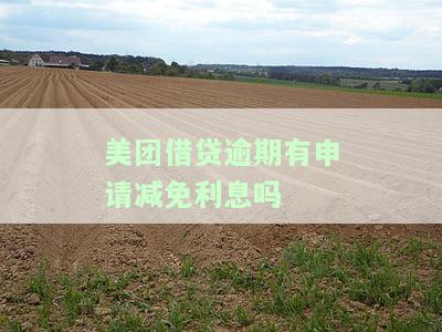 美团借贷逾期有申请减免利息吗-美团借贷逾期有申请减免利息吗是真的吗