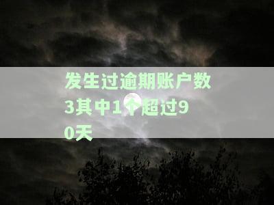 发生过逾期的账户数9没发生超过90天，逾期行为分析：9个账户出现逾期，但无超过90天的情况