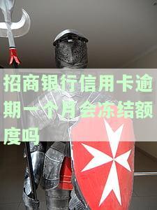 招商银行信用卡逾期一个月会冻结额度吗，信用卡逾期一个月，招商银行会冻结额度吗？