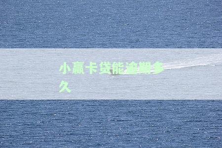 小赢卡贷能逾期多久