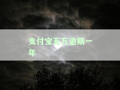 支付宝五万逾期一年利息多少？已被起诉，需尽快解决