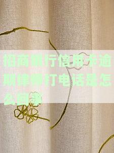 招商银行逾期上门催款下律师函怎么办，如何应对招商银行逾期上门催款并收到律师函？