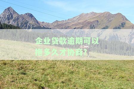 企业贷款逾期可以拖多久才协商期还款？解决方案与注意事