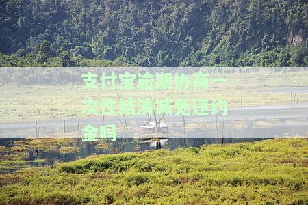 支付宝逾期协商一次性结清减免违约金吗