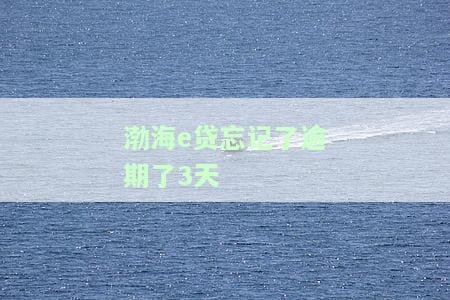 渤海银行贷款晚还一天，逾期警告：渤海银行贷款，明天将面临逾期还款的后果！