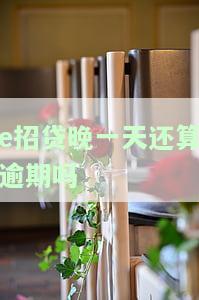 'e招贷晚一天还款的严重后果及影响'