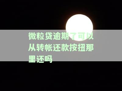 微粒贷逾期转账还款，重要提醒：微粒贷逾期请尽快转账还款！