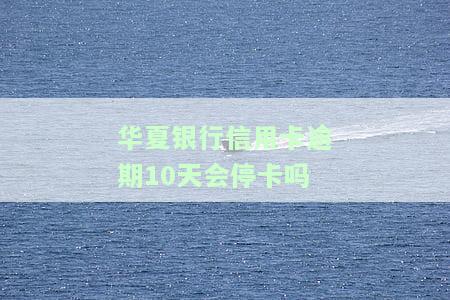 华银行信用卡逾期10天会停卡吗，华银行：信用卡逾期10天是否会导致卡片被停用？