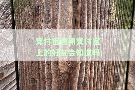 支付宝逾期支付宝上的好友会知道吗是真的吗，支付宝逾期后，你的支付宝好友会知道吗？真相揭秘！