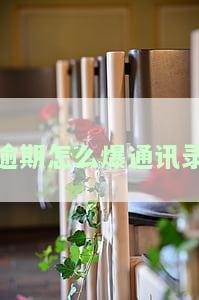 逾期如何爆通讯录联系人信息？