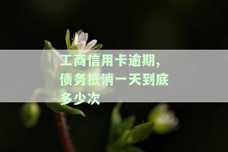 工商信用卡逾期,债务抵消一天到底多少次，工商信用卡逾期：一天最多可以抵消多少次债务？