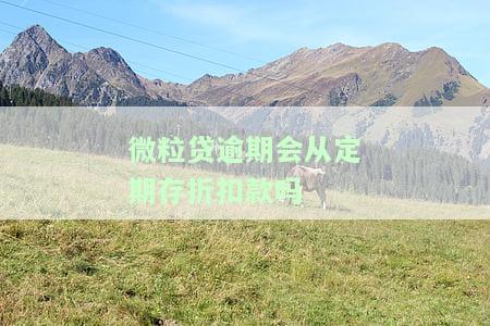 微粒贷逾期会从定期存折扣款吗