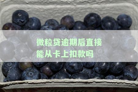 微粒贷逾期后会从钱包里扣钱吗？全面解析及处理方法