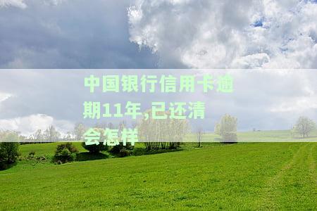 中国银行信用卡逾期11年,已还清会怎样