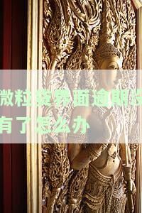 微粒贷界面逾期未处理，如何办理期还款或还款？若借钱逾期无力偿还，应采取何种措？微粒贷逾期后还款仍无法借款，可能显示什么情况？
