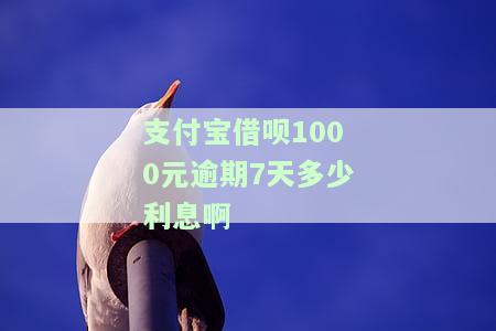 支付宝借呗1000逾期利息计算方法及可能被起诉的时间