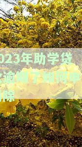 2023年助学贷款逾期了如何申请消除逾期记录，如何在2023年消除助学贷款逾期记录？