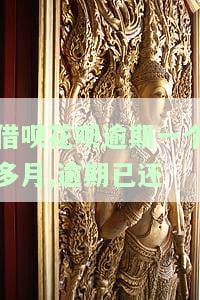 借呗花呗逾期一个多月,逾期已还-借呗逾期一个月再还