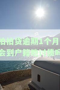 拍拍贷逾期一个月有上门,拍拍贷公司却说没有，拍拍贷逾期一个月，警方上门催收？公司否认！