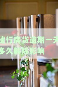 建行房贷逾期一天是否会影响信用记录？