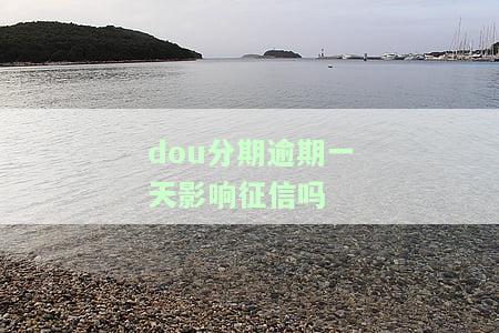 dou分期逾期一天影响征信吗-dou分期逾期一天上征信吗