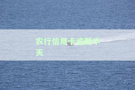 农行信用卡5000逾期6个多月：如何处理及可能后果