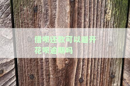 借呗还款能否避免花呗逾期？详细解析与建议