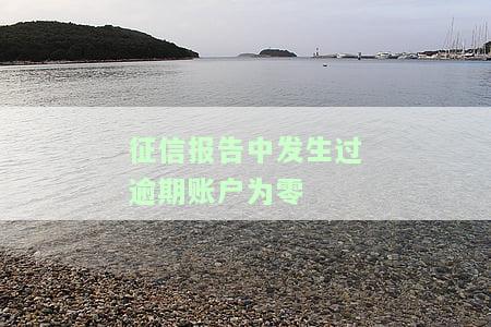 征信报告：发生过逾期的账户数为0，多久会消失？