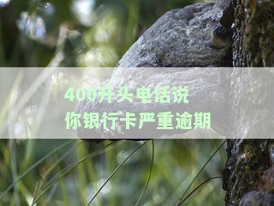 400开头电话说你银行卡严重逾期？如何处理？