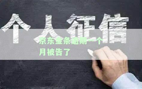 京东金条逾期一个月被告了怎么处理，京东金条逾期一个月被起诉，应该如何应对？