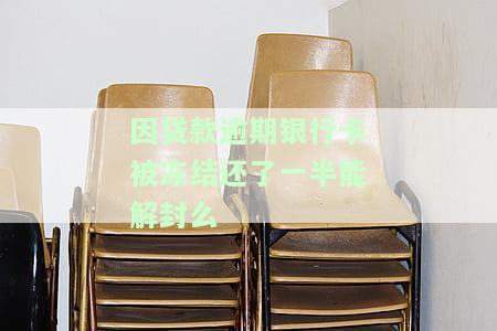 因贷款逾期银行卡被冻结还了一半能解封么