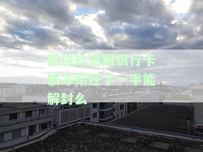 因贷款逾期银行卡被冻结还了一半能解封么