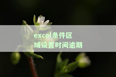 Excel条件格式设置超时显示：问题与解决办法