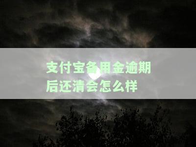 支付宝备用金逾期后还清会有什么影响？多久可以恢复使用资格？
