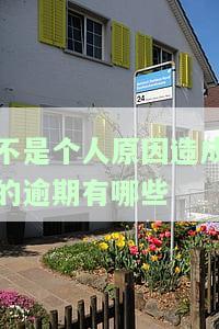 不是个人原因导致的征信逾期，并非个人过失：探究非个人原因导致的征信逾期