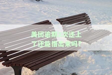 美团有过一次逾期，下一次还款后再借可行吗？