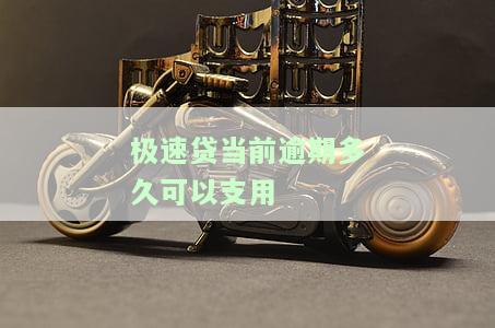 极速贷当前逾期多久可以支用，如何在极速贷中申请支用？当前逾期多久可以申请？