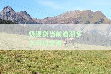 极速贷当前逾期多久可以支用-极速贷当前逾期多久可以支用额度
