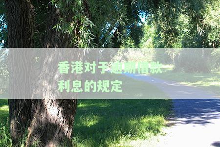 香港对于逾期借款利息的规定-香港对于逾期借款利息的规定是